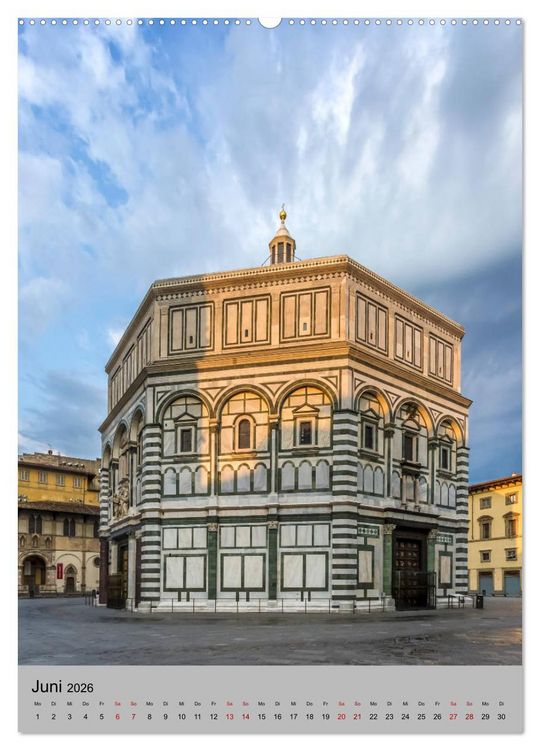 Produktbild: FLORENZ Impressionen bei Tag und Nacht (Wandkalender 2026 DIN A2 hoch), CALVENDO Monatskalender
