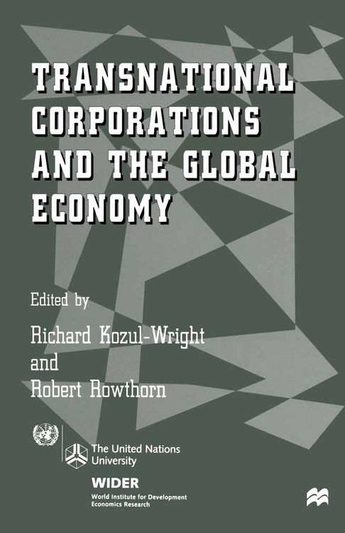 Produktbild: Transnational Corporations and the Global Economy