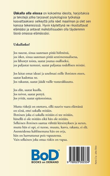 Produktbild: Uskalla olla elossa