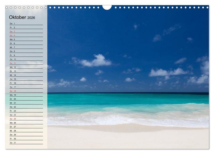 Produktbild: Traumstr&auml;nde (Wandkalender 2026 DIN A3 quer), CALVENDO Monatskalender