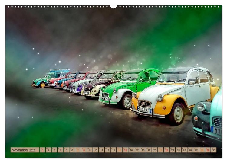 Produktbild: Die Ente - Citro&euml;n 2CV (Wandkalender 2026 DIN A2 quer), CALVENDO Monatskalender