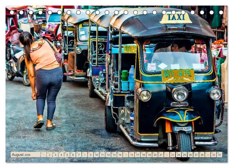 Produktbild: Hallo Taxi - einmal um die Welt (Tischkalender 2026 DIN A5 quer), CALVENDO Monatskalender