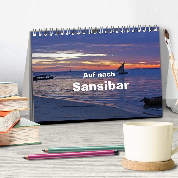 Produktbild: Auf nach Sansibar (Tischkalender 2026 DIN A5 quer), CALVENDO Monatskalender