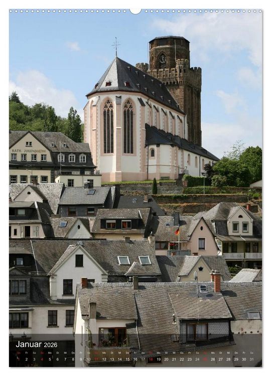 Produktbild: Oberwesel am Rhein (hochwertiger Premium Wandkalender 2026 DIN A2 hoch), Kunstdruck in Hochglanz