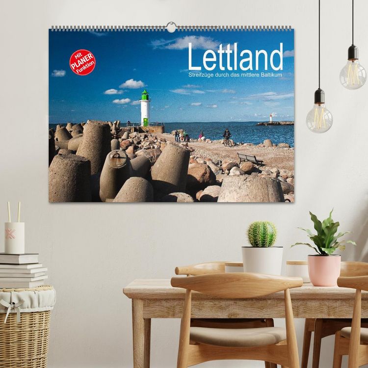 Produktbild: Lettland - Streifz&uuml;ge durch das mittlere Baltikum (Wandkalender 2026 DIN A2 quer), CALVENDO Monatskalender
