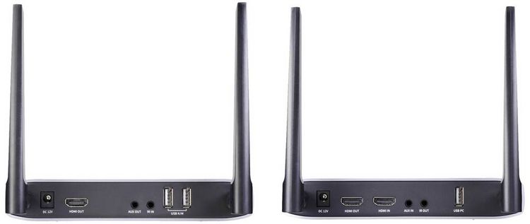 Produktbild: SpeaKa Professional SP-HWE-800 HDMI-Funk&uuml;bertragung (Set) 150 m 5 GHz 1920 x 1080 Pixel Sichere Funk&uuml;bertragung, durchgeschleifter HDMI-Ausgang