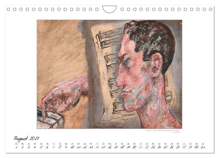 Produktbild: KlangFarben - Musik im Bild Kunstkalender (Wandkalender 2027 DIN A4 quer), CALVENDO Monatskalender