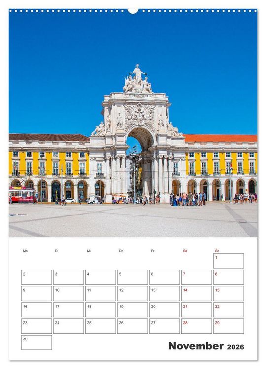 Produktbild: Lissabon - ein Traumreiseziel (Wandkalender 2026 DIN A2 hoch), CALVENDO Monatskalender