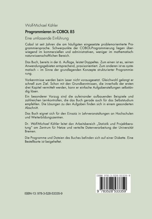 Programmieren in COBOL 85
