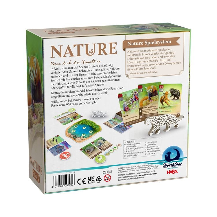 Produktbild: HABA 2014453001 - Nature, Spannendes &Ouml;kosystem-Spiel, Brett- und Kartenspiel, Strategiespiel