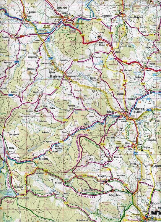 Produktbild: Wanderkarte Tschechien Sumava - Zeleznorudsko, Povydri, Churanov 1 : 40 000