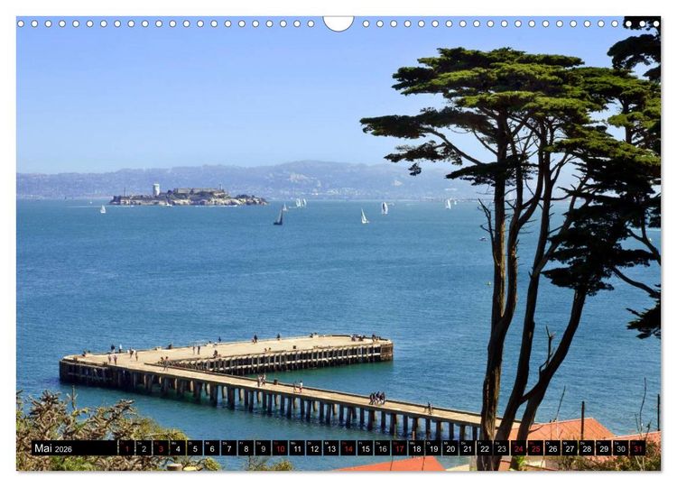 Produktbild: San Francisco - Traumstadt in Kalifornien (Wandkalender 2026 DIN A3 quer), CALVENDO Monatskalender
