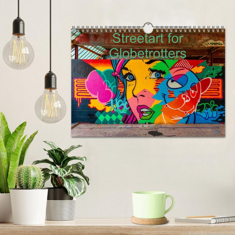 Produktbild: Streetart for Globetrotters (Wall Calendar 2026 DIN A4 landscape), CALVENDO 12 Month Wall Calendar