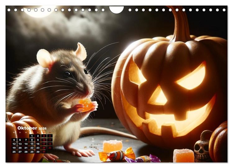 Produktbild: Lustige Ratten (Wandkalender 2026 DIN A4 quer), CALVENDO Monatskalender