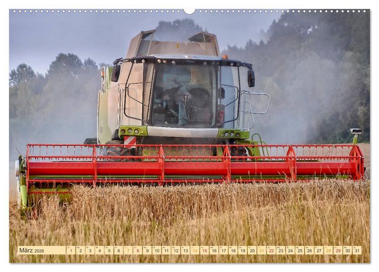 Produktbild: Giganten in der Landwirtschaft - M&auml;hdrescher (Wandkalender 2026 DIN A2 quer), CALVENDO Monatskalender