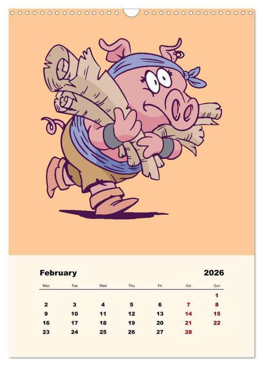 Produktbild: The Funny Pirates (Wall Calendar 2026 DIN A3 portrait), CALVENDO 12 Month Wall Calendar