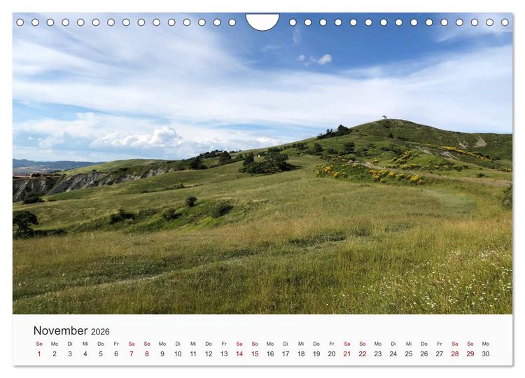 Produktbild: Toskana - idyllische Landschaft (Wandkalender 2026 DIN A4 quer), CALVENDO Monatskalender
