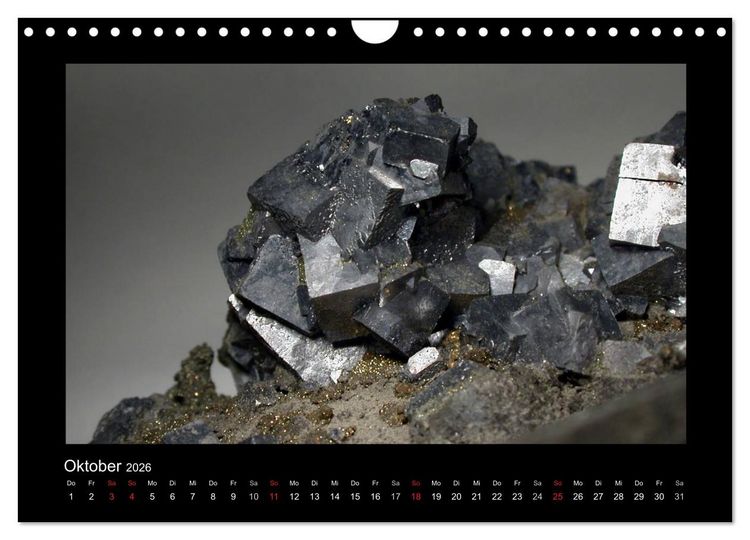Produktbild: Mineralien aus dem Sauerland (Wandkalender 2026 DIN A4 quer), CALVENDO Monatskalender