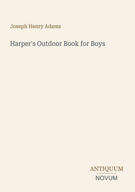 Produktbild: Harper's Outdoor Book for Boys