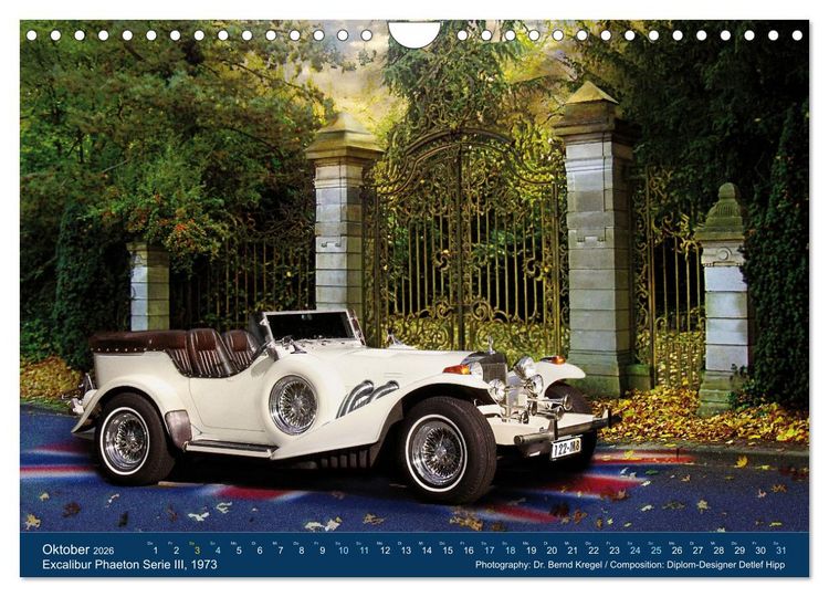 Produktbild: Oldtimer auf 5 Kontinenten (Wandkalender 2026 DIN A4 quer), CALVENDO Monatskalender