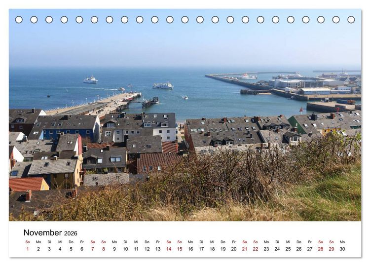 Produktbild: Deutsche Hochseeinsel Helgoland (Tischkalender 2026 DIN A5 quer), CALVENDO Monatskalender