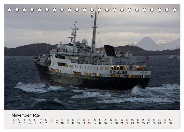 Produktbild: Auf dem Weg zum Nordkap (Tischkalender 2026 DIN A5 quer), CALVENDO Monatskalender