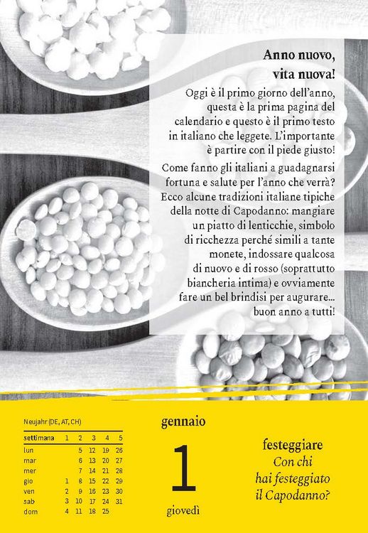 Produktbild: Langenscheidt Sprachkalender Italienisch 2026