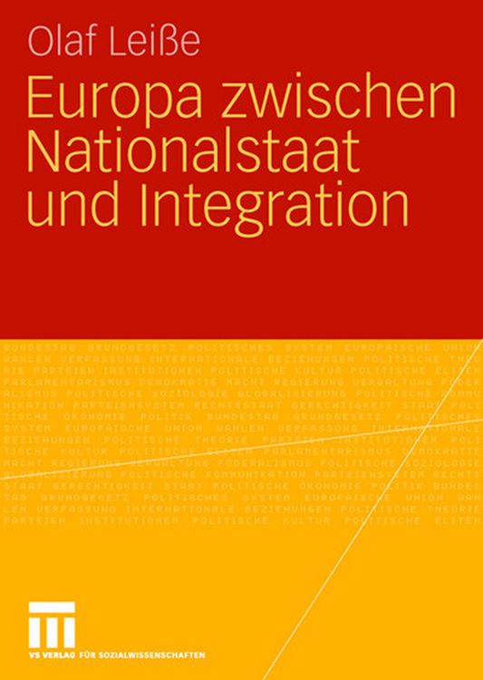 Produktbild: Europa zwischen Nationalstaat und Integration