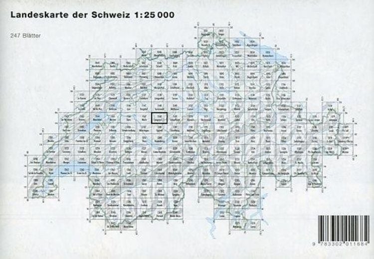 Produktbild: Swisstopo 1 : 25 000 Langnau i. E.