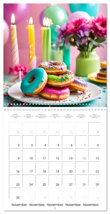 Produktbild: Birthday feelings - Your year full of AI birthdays (Wall Calendar 2026 12 &times; 12 Inch) CALVENDO 12 Month Wall Calendar
