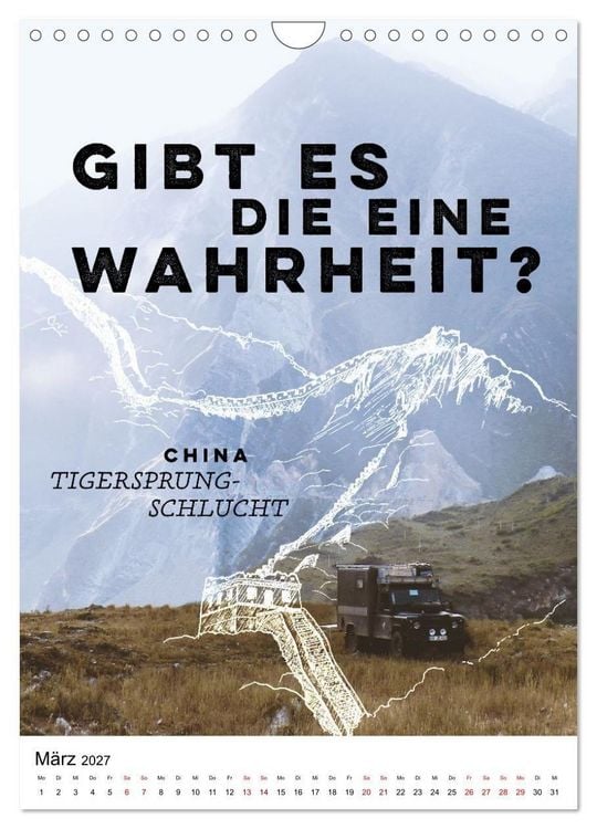 Produktbild: INTO THE FAR und die gro&szlig;en Fragen des Reisens - A True Overland Story (Wandkalender 2027 DIN A4 hoch), CALVENDO Monatskalender