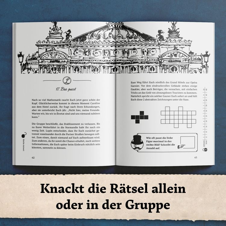 Produktbild: Das R&auml;tselbuch des Ars&egrave;ne Lupin 2: Der Coup des Meisterdiebs