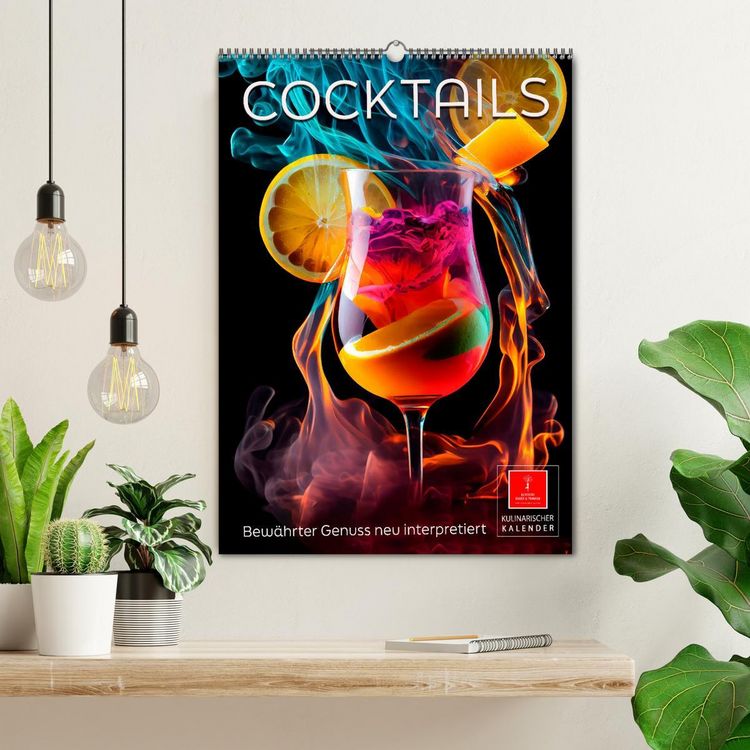 Produktbild: Cocktails - Bew&auml;hrter Genuss neu interpretiert (Wandkalender 2026 DIN A2 hoch), CALVENDO Monatskalender
