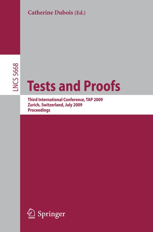 Produktbild: Tests and Proofs