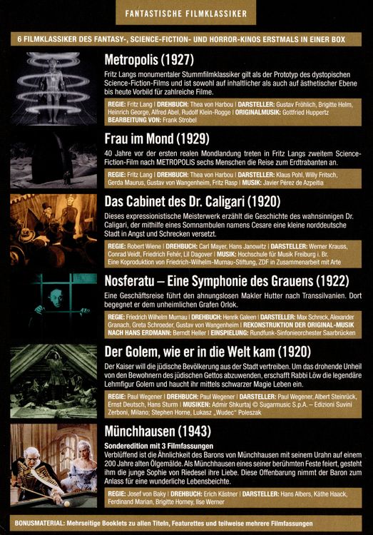 Produktbild: Fantastische Filmklassiker - F. W. Murnau - Edition [10 DVDs]