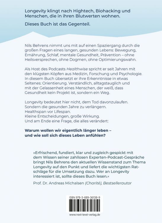 Produktbild: Spaziergang zur Unsterblichkeit  Mit kleinen Schritten l&auml;nger besser leben, Lon