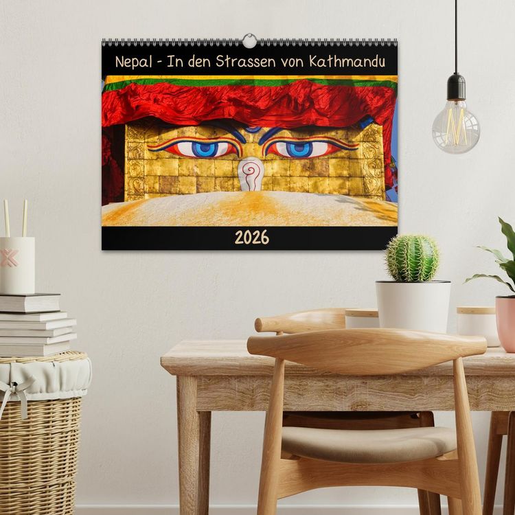 Produktbild: Nepal - In den Stra&szlig;en von Kathmandu (Wandkalender 2026 DIN A3 quer), CALVENDO Monatskalender