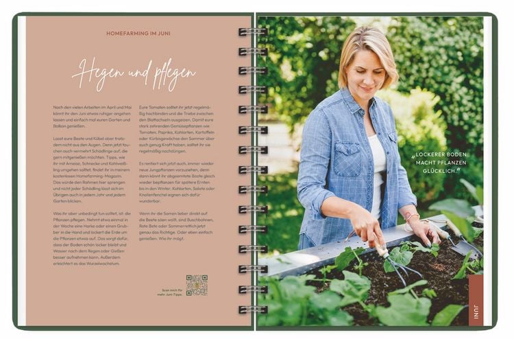 Produktbild: Judith Rakers Spiral-Kalenderbuch A5 2025 - Homefarming