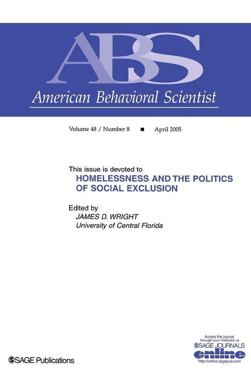 Produktbild: Homelessness and the Politics of Social Exclusion