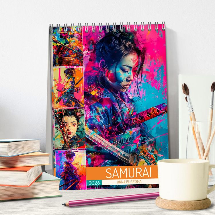 Produktbild: Samurai - Onna Bugeisha (Tischkalender 2026 DIN A5 hoch), CALVENDO Monatskalender