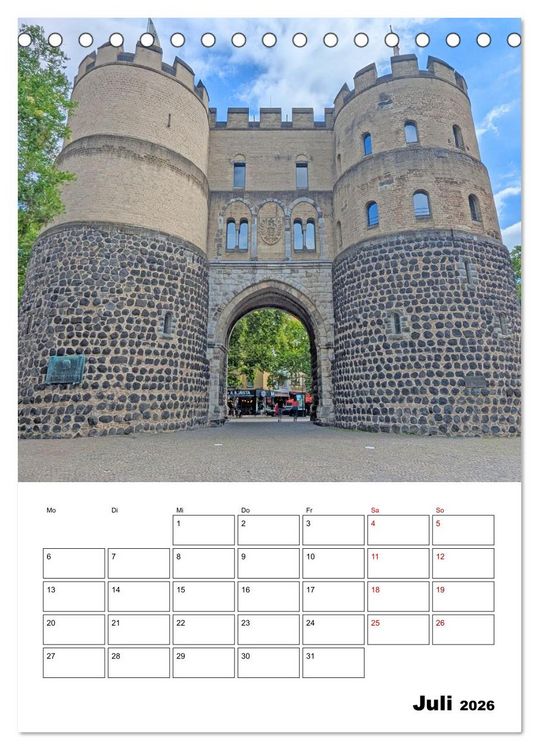 Produktbild: K&ouml;ln und D&uuml;sseldorf - Stadtmomente am Rhein (Tischkalender 2026 DIN A5 hoch), CALVENDO Monatskalender