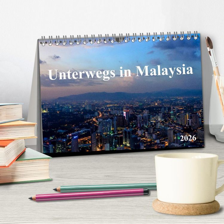 Produktbild: Unterwegs in Malaysia (Tischkalender 2026 DIN A5 quer), CALVENDO Monatskalender