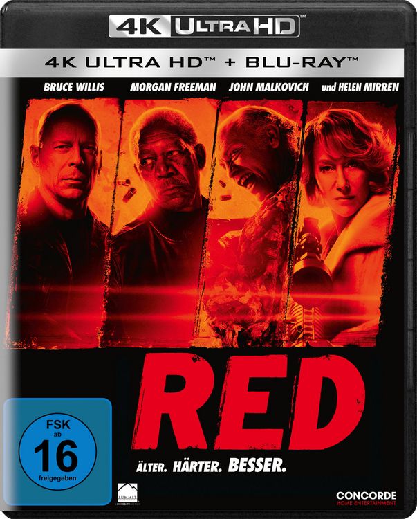 Produktbild: R.E.D. - &Auml;lter. H&auml;rter. Besser (4K Ultra HD) (+ Blu-ray)