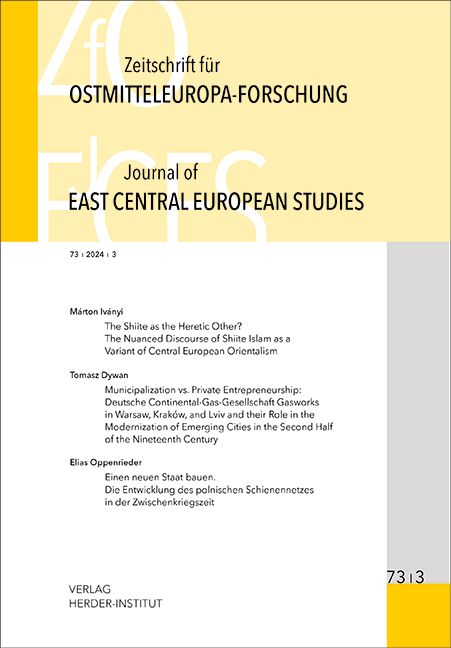 Produktbild: Zeitschrift f&uuml;r Ostmitteleuropa-Forschung (ZfO) 73/3 / Journal of East Central European Studies (JECES) 73/3