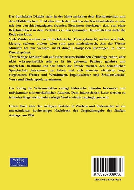 Produktbild: Der richtige Berliner - Berliner W&ouml;rter und Redensarten