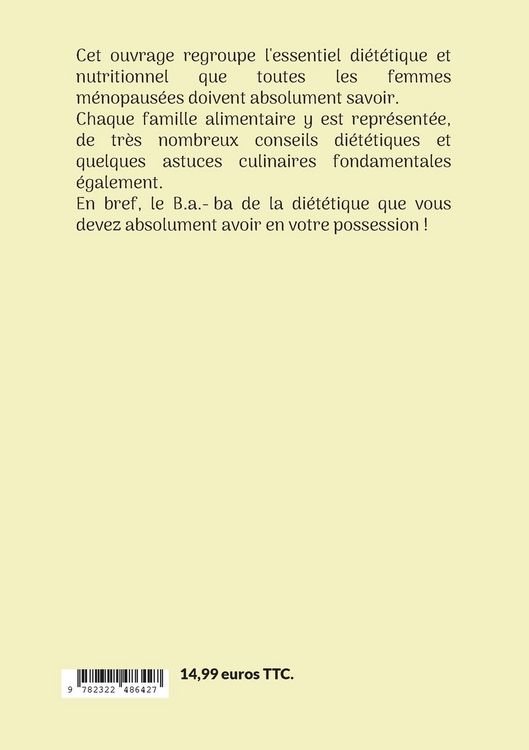 Produktbild: Le b.a.-ba de la di&eacute;t&eacute;tique : la m&eacute;nopause.