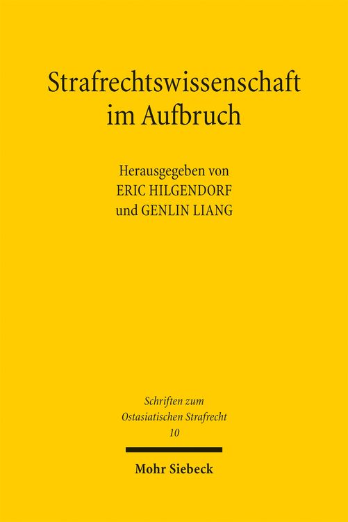Produktbild: Strafrechtswissenschaft im Aufbruch