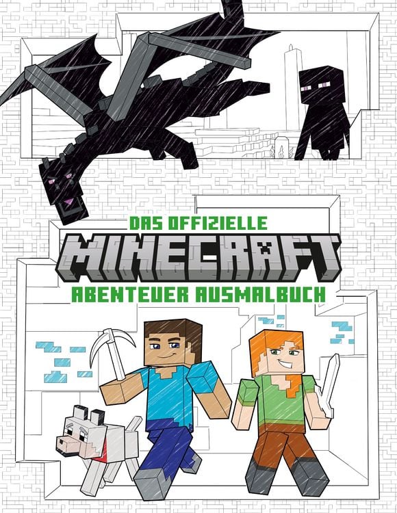 Produktbild: Das offizielle Minecraft-Abenteuer-Ausmalbuch