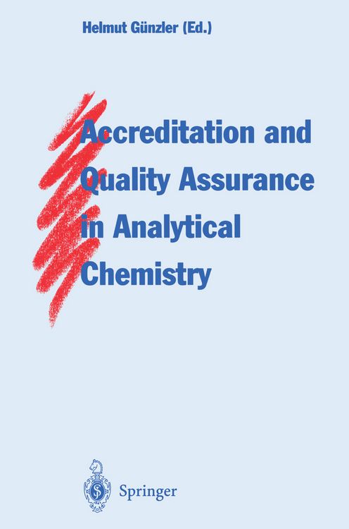 Produktbild: Accreditation and Quality Assurance in Analytical Chemistry