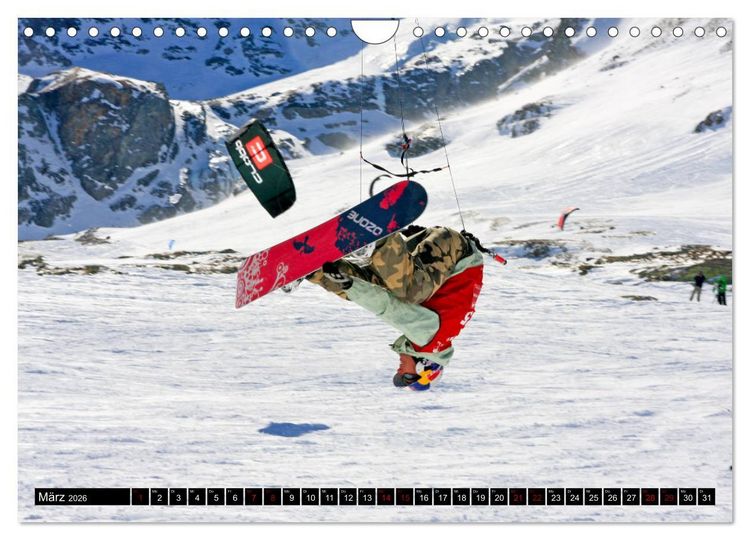Produktbild: Snowkiting (Wandkalender 2026 DIN A4 quer), CALVENDO Monatskalender